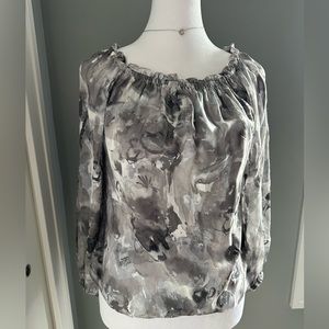 White House Black Market Burnout Blouse Size XSP